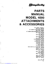 Simplicity 1600395 Parts Manual