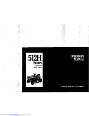 Simplicity 521H Series Operator's Manual