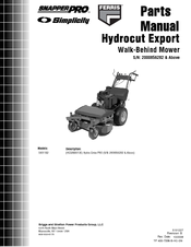 Snapper HC32KAV13E Parts Manual