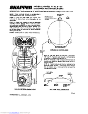 Snapper 6-1400 Installation Instructions