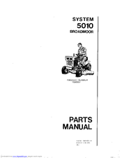 Simplicity Broadmoor 5010 Parts Manual