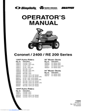 Snapper hotsell re210 manual