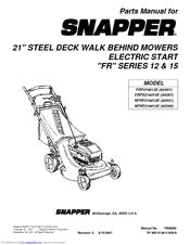 Snapper NFRP216012E Parts Manual