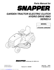 Snapper GT23540 Parts Manual