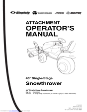 Snapper Legacy 2000 Series Operator's Manual