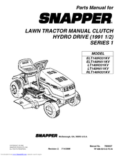 Snapper LT140H331KV Series Parts Manual
