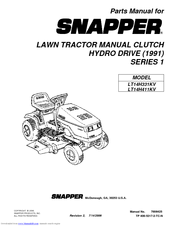 Snapper LT14H411KV Parts Manual