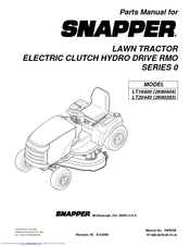 Snapper LT20440 Parts Manual