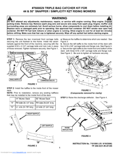 Snapper Simplicity RZT Riding Mowers Owner's Manual