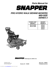Snapper SPLH153KW Parts Manual