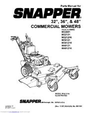 Snapper W32081 Parts List