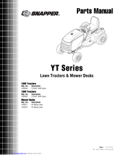 Snapper YT Series Parts Manual
