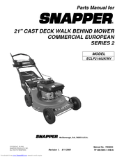 Snapper ECLP21602KWV Parts Manual