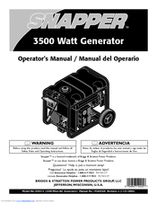 Snapper 3500 Operator's Manual