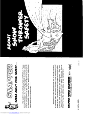 Snapper 15254 Safety Instructions