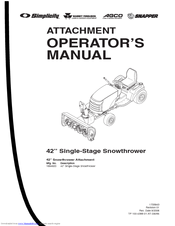 Snapper 1694920 Operator's Manual