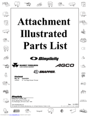 Simplicity Snower Thrower Illustrated Parts List