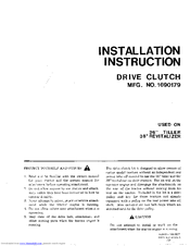 Snapper 690179 Installation Instructions