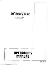 Simplicity 1600343 Operator's Manual