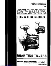 Snapper RT8 sries Service Manual