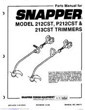 Snapper 213CST Parts Manual