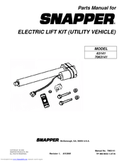 Snapper 63141 Parts Manual