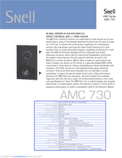 Snell AMC 730 Specification Sheet