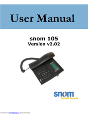 Snom 105 User Manual