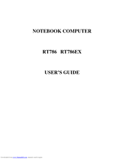 Socket NOTEBOOK COMPUTER RT786 RT786EX User Manual