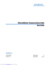 Altera Ethernet Blaster Communications Cable User Manual