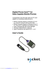Socket Digital Phone Card for Data-Capable Mobile Phone User Manual