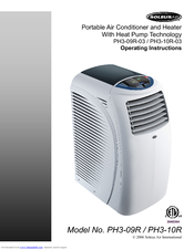 Soleus Air PH3-09R-03 Operating Instructions Manual