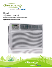 Soleus Air SG-WAC-18HCE Operating Instructions Manual