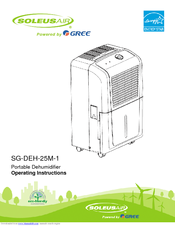 Soleus Air SG-DEH-25M-1 Operating Instructions Manual