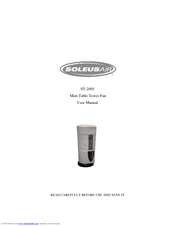 Soleus Air ST-2005 User Manual