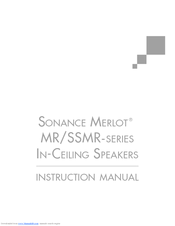 Sonance MR SERIES, SSMR SERIES Instruction Manual