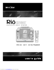 Sonic Blue Rio EX1000 User Manual