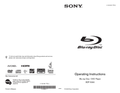 Sony 4-120-891-11(1) Operating Instructions Manual