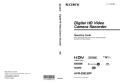 Sony HVR-Z5E Operating Manual