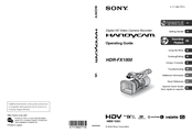 Sony HANDYCAM HDR-FX1000E Operating Manual