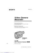 Sony CCD-TR2200E Operating Instructions Manual