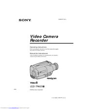 Sony Handycam CCD-TR403 Operating Instructions Manual