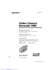 Sony CCD-TRV101 Operating Instructions (English - Espanol) Operating Instructions Manual
