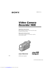 Sony Handycam CCD-TRV101E Operating Instructions Manual