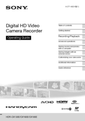 Sony Handycam HDR-CX130E Operating Manual
