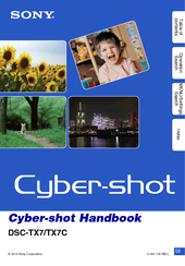 Sony Cybershot,Cyber-shot DSC-TX7 Handbook