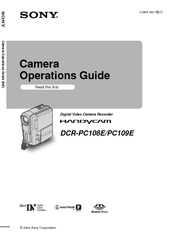 Sony Handycam DCR-PC108E Operation Manual