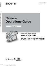 Sony Handycam DCR-TRV460E Operation Manual