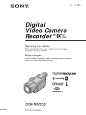 Sony Handycam DCR-TRV60E Operating Instructions Manual