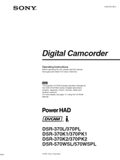Sony PowerHAD DSR-570WSL Operating Instructions Manual